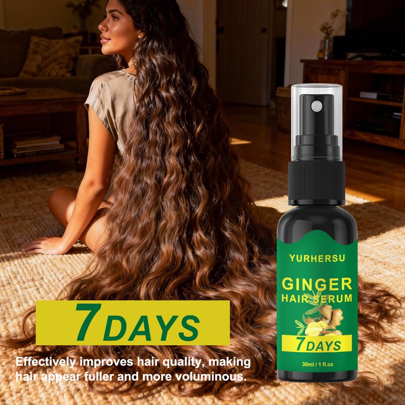 Ginger Hair Serum - Manufacturer - Wholesale 7 Days Hair Loss Dandruff Growth
