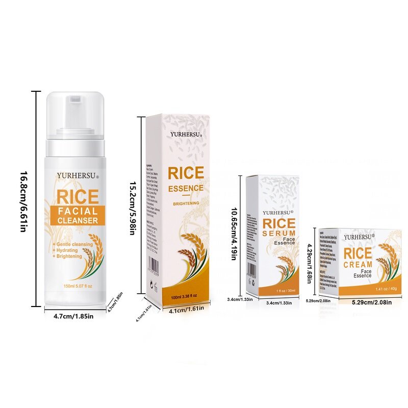 Rice Skincare Set - Manufacturer - Essence Extract Moisturize Dry Rough Brightening