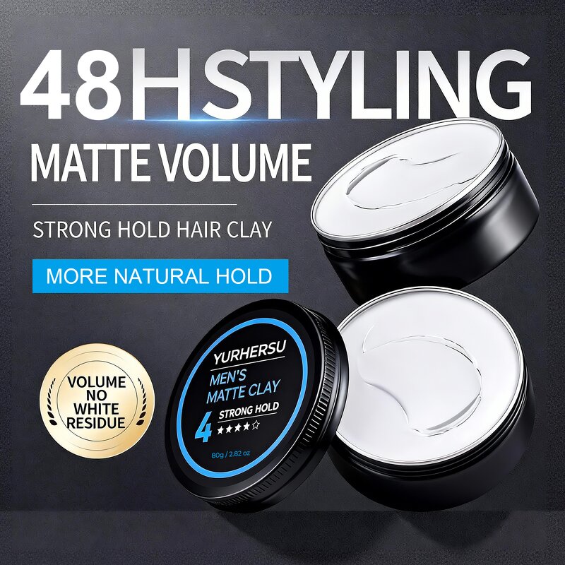Hair Clay - Manufacturer - Wholesale Strong Hold Matte Non Greasy Day Long Control