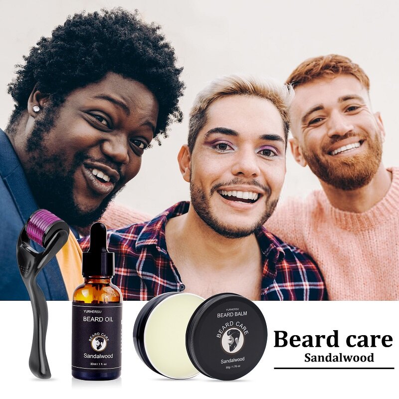 Beard Grooming Set - Manufacturer - Roller Growth Oil Mustache Care Tool Kit