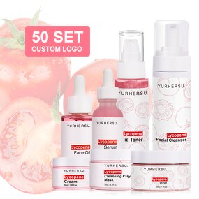 Vitamin C Skincare Set - Manufacturer - Private Label 7Pcs Lycopene Whitening Cleanser