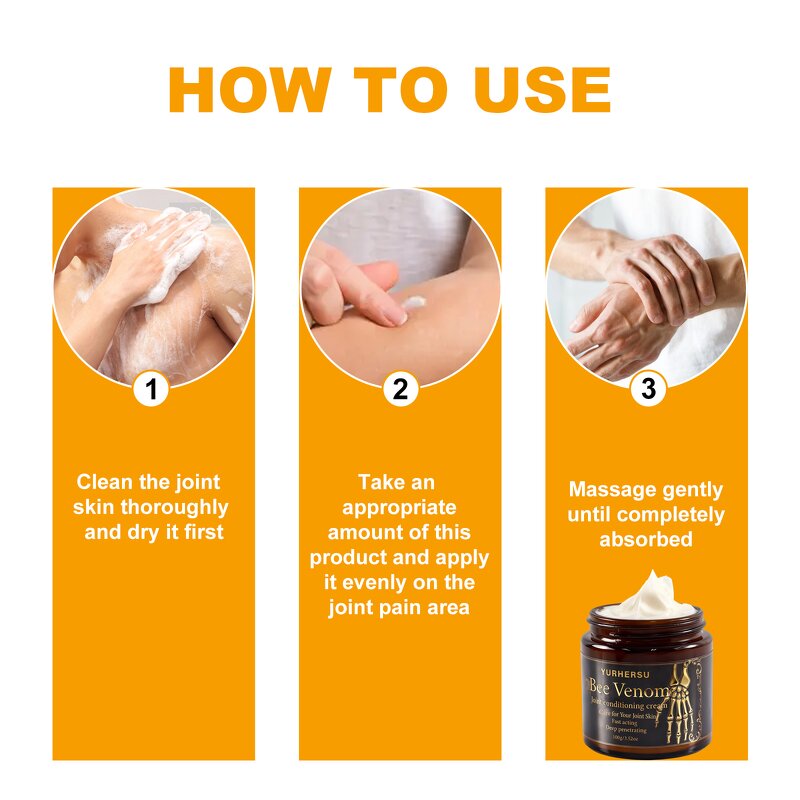 Bee Venom Joint Cream - Manufacturer - Wholesale Natural Soothe Stiffness Relief OEM/ODM