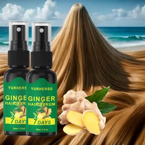 Ginger Hair Serum - Manufacturer - Private Label Scalp Nourish Root Strengthen OEM