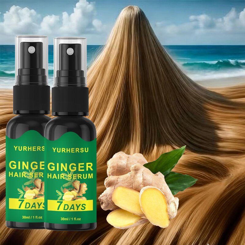 Ginger Hair Serum - Manufacturer - Private Label Scalp Nourish Root Strengthen OEM