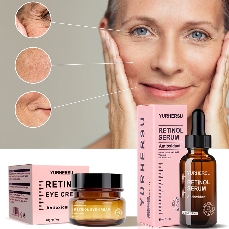 Retinol Set - Manufacturer - 30ml Serum 20g Eye Cream Dark Circles Eye Bags Removal