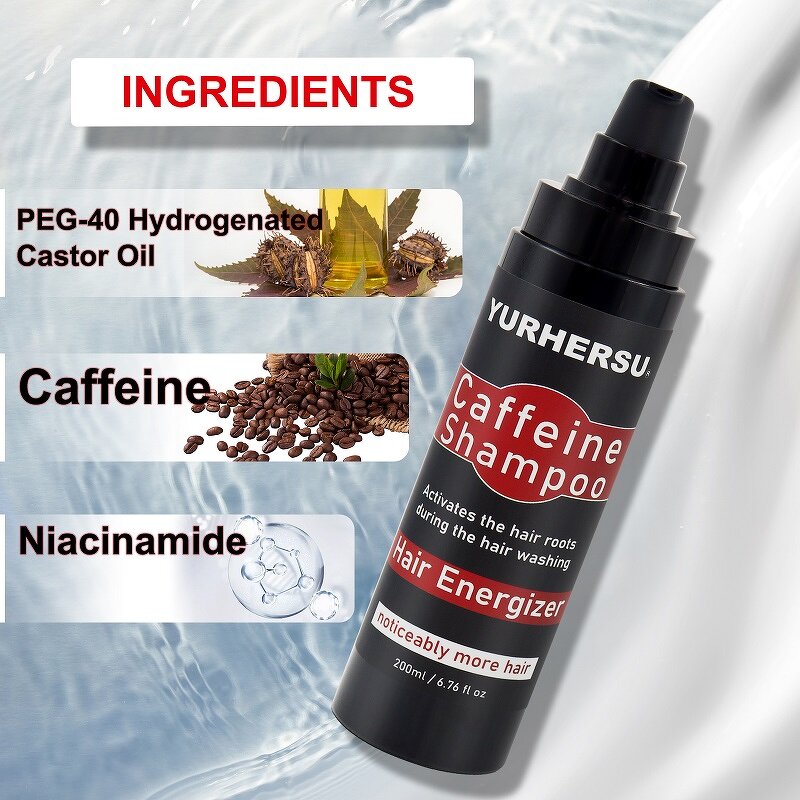 Caffeine Shampoo - Manufacturer - 200ml Nourishing Anti Hair Loss Thinning Strengthens