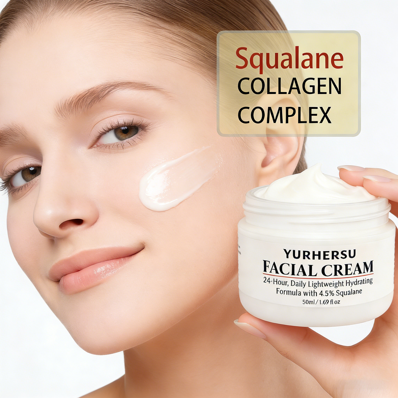 Squalane Facial Cream - Manufacturer - Wholesale Long-lasting Hydrating Dry Sensitive Skin