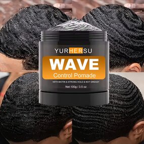 Hair Wax Pomade - Manufacturer - Men Wave Strong Hold Anti Frizz Nourishing Gummy