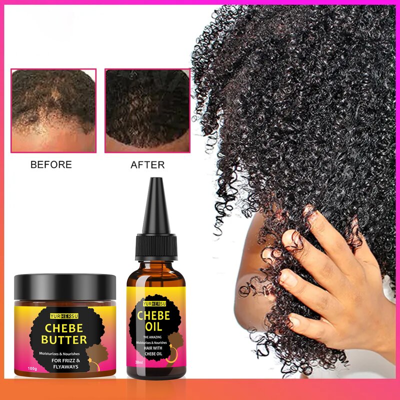 Chebe Hair Care Set - Manufacturer - Growth Butter Oil Anti Loss Shampoo Nourishing