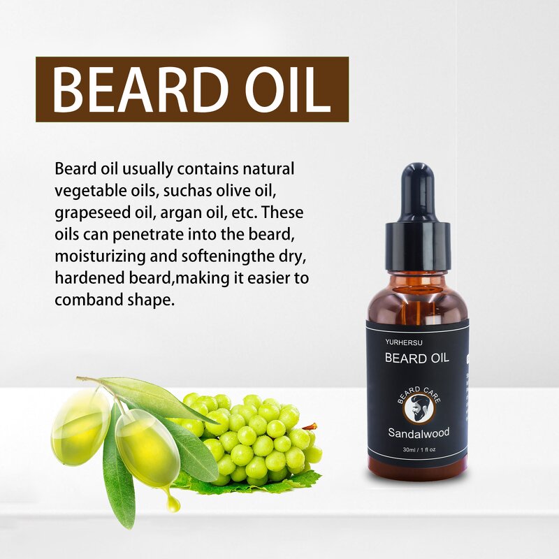 Beard Growth Oil - Manufacturer - Vitamin E Argan Oil Anti Itch Dandruff Sandalwood