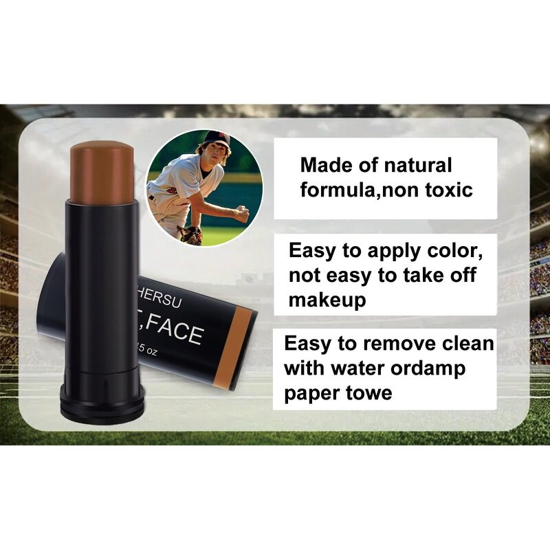 Face Paint Stick - Manufacturer - 3 Color Black Anti-Glare Water-Proof Eye Black