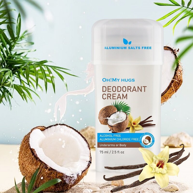 Deodorant Cream Stick - Manufacturer - Private Label Natural Lady Organic Fruity Flavours