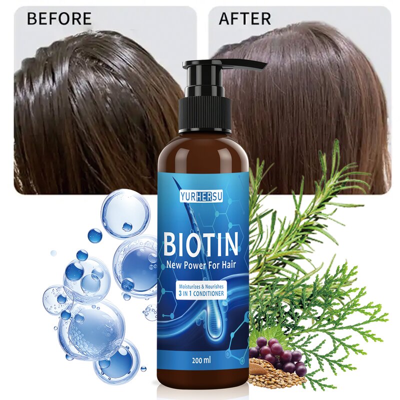 Biotin Conditioner - Manufacturer - 200ml Anti Hair Loss Deep Nourishing Repair Damaged