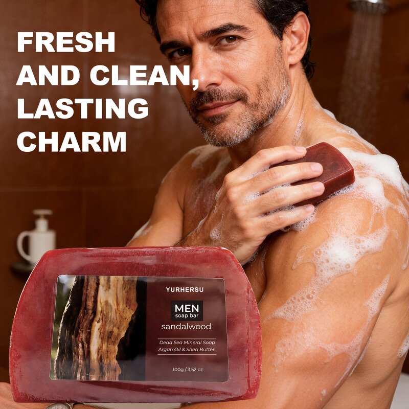 Sandalwood Soap Bar - Manufacturer - Private Label Luxury Essential Oil Men Daily Cleansing