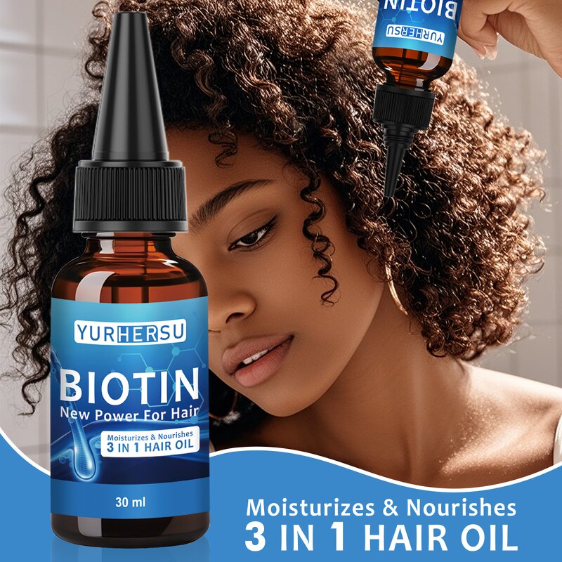 Biotin Hair Oil - Manufacturer - 3-in-1 Hair Loss Prevention Nourishing Essential Oil
