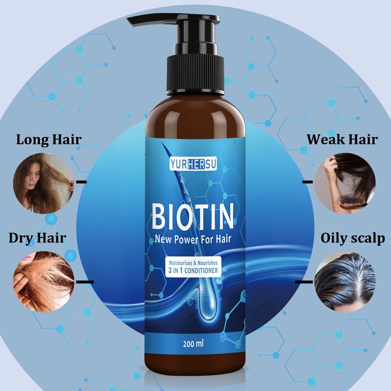Biotin Conditioner - Manufacturer - 200ml Anti Hair Loss Deep Nourishing Repair Damaged