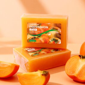 Persimmon Soap Bar - Manufacturer - Wholesale Persimmon Extract Coconut Olive Oil OEM/ODM