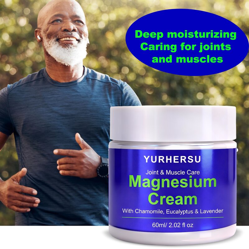 Magnesium Cream - Manufacturer - Chamomile Eucalyptus Lavender Non-Sticky Joint Muscle