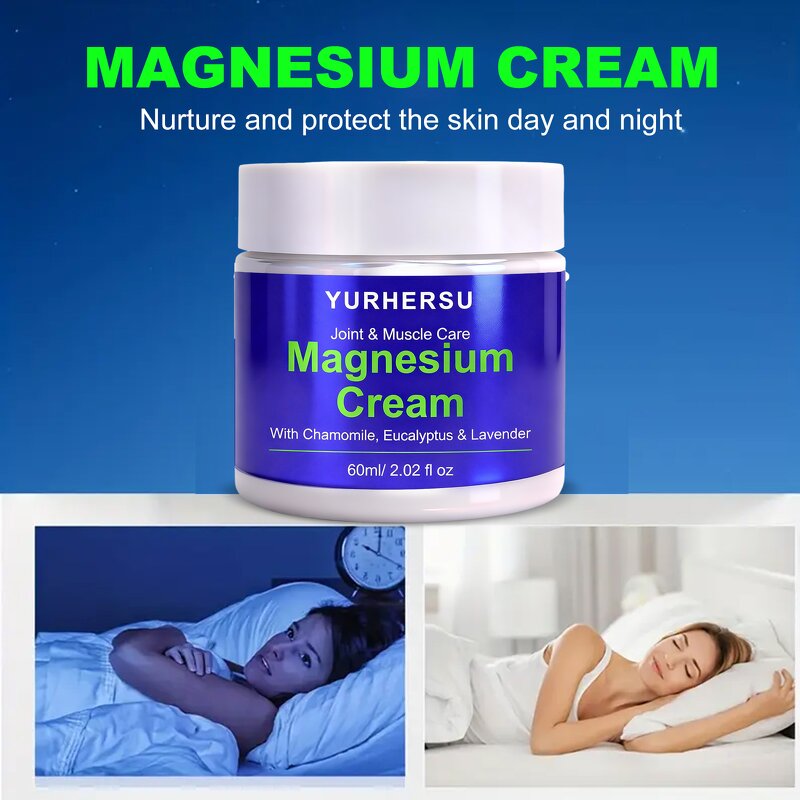 Magnesium Body Cream - Manufacturer - Private Label Herbal Chamomile Lavender Joint Muscle