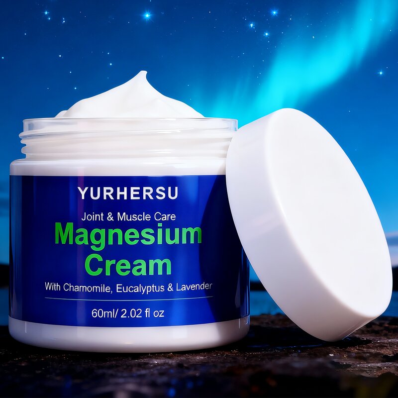 Magnesium Body Cream - Manufacturer - Private Label Herbal Chamomile Lavender Joint Muscle
