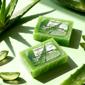 Aloe Vera Soap Bar - Manufacturer - Wholesale Shea Butter Olive Coconut Oil Gentle Cleansing