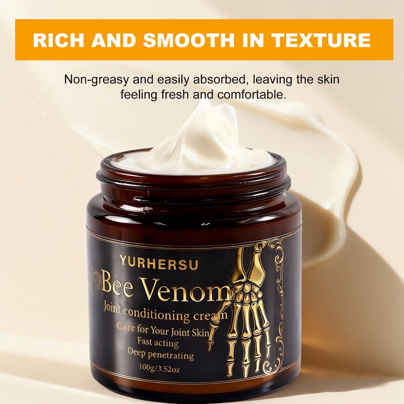 Bee Venom Joint Cream - Manufacturer - Private Label Fast-Acting Deep Penetrating Rich Texture