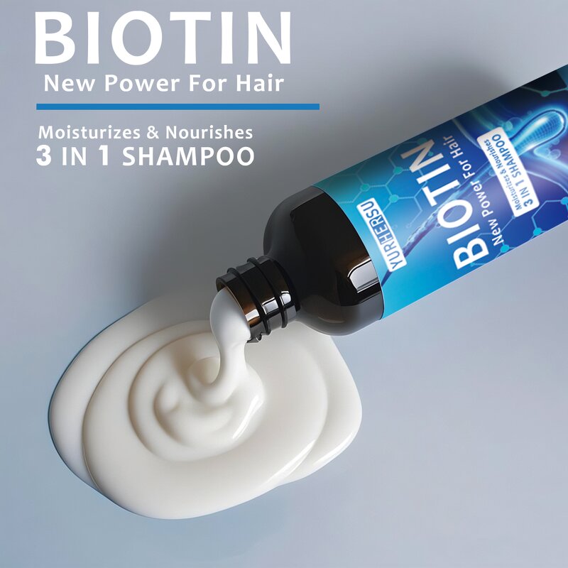 Biotin Shampoo - Manufacturer - 3-in-1 Nourishing Moisturizing Soft Repair Hair Care