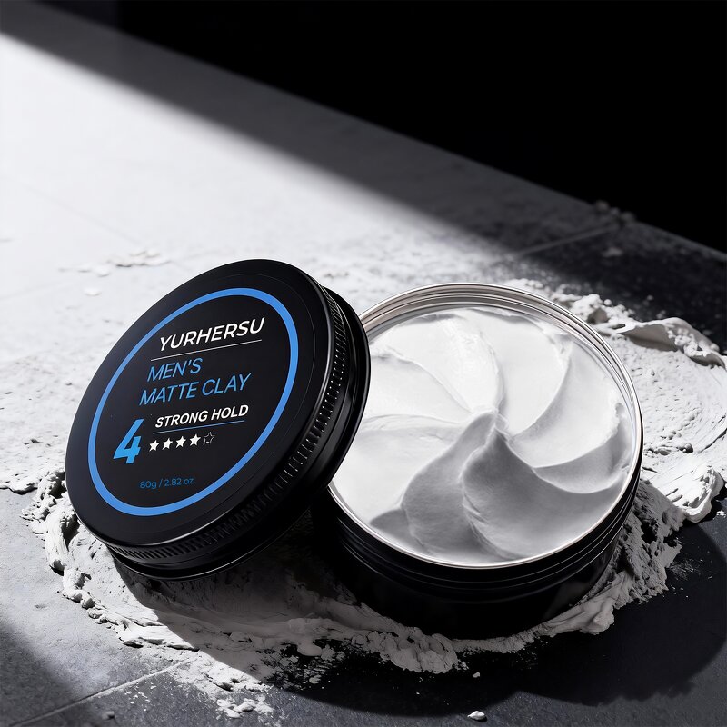 Hair Styling Clay - Manufacturer - Private Label Men Lightweight Non-Greasy Strong Hold