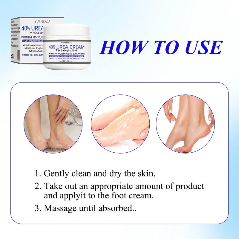 Urea Foot Cream - Manufacturer - OEM 40% Urea Dry Cracked Skin Calluses Feet Care