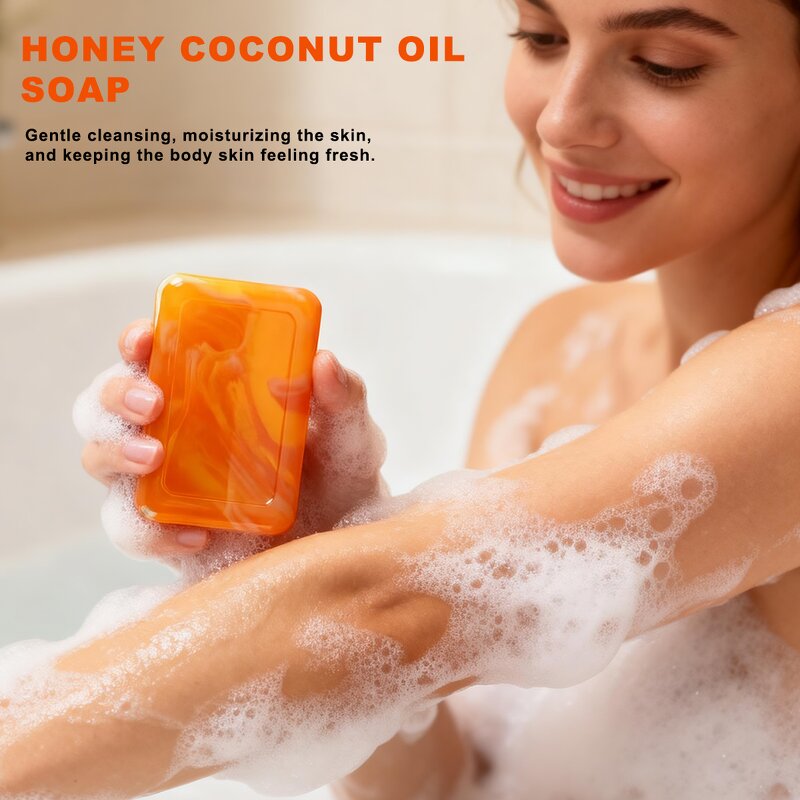 Honey Coconut Soap Bar - Manufacturer - Private Label Natural Gentle Cleansing Moisturizing