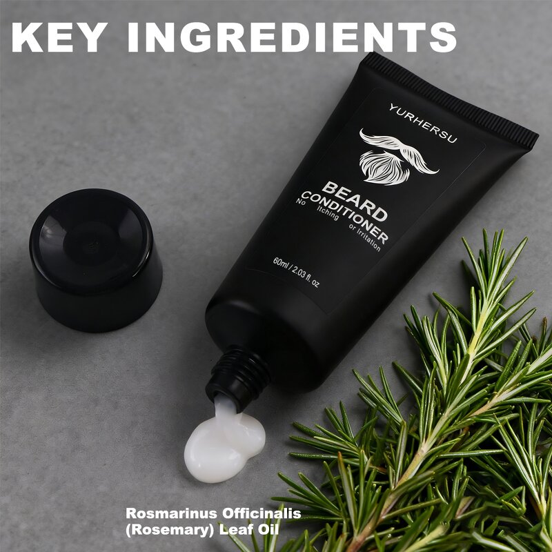 Rosemary Beard Conditioner - Manufacturer - Reduces Breakage Dryness Tangle-Free Natural