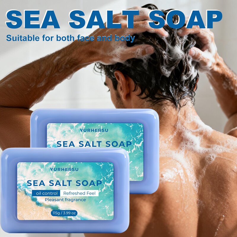 Sea Salt Soap Bar - Manufacturer - Wholesale Shea Butter Coconut Olive Oil Gentle Cleansing