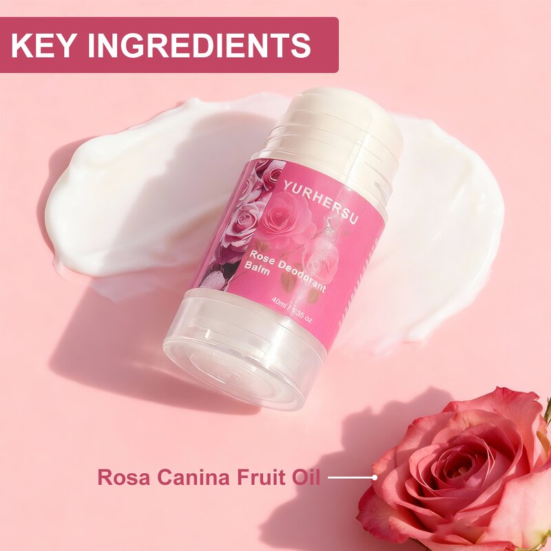 Rose Deodorant Balm - Manufacturer - Private Label Rosa Canina Long-Lasting Moisturizing