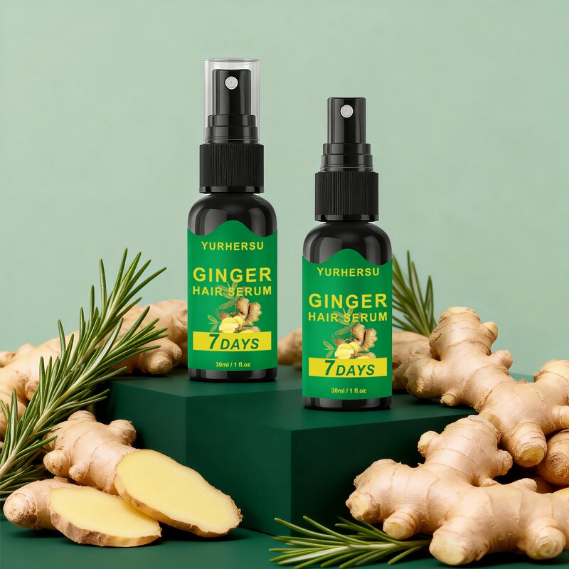Ginger Hair Serum - Manufacturer - Private Label Root Scalp Nourish Botanical Extracts