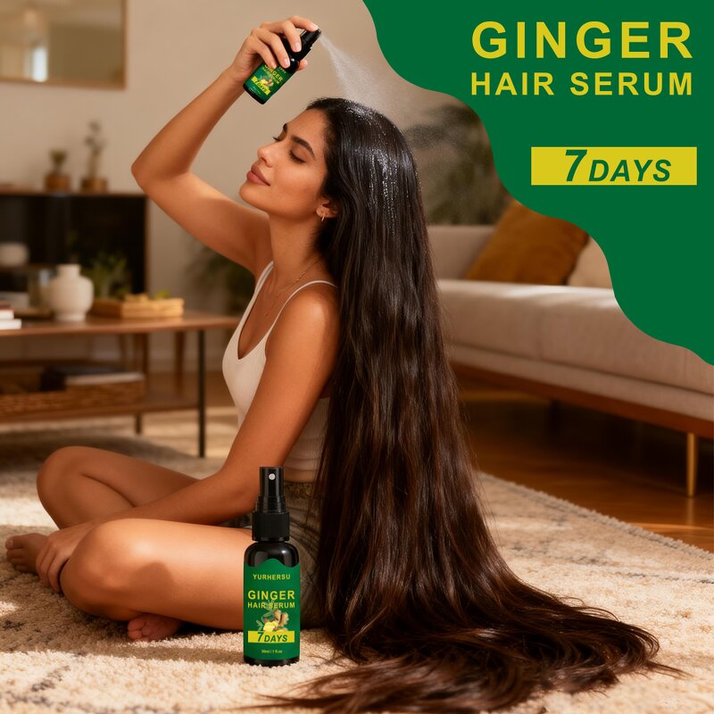 Ginger Hair Serum - Manufacturer - Private Label Root Scalp Nourish Botanical Extracts