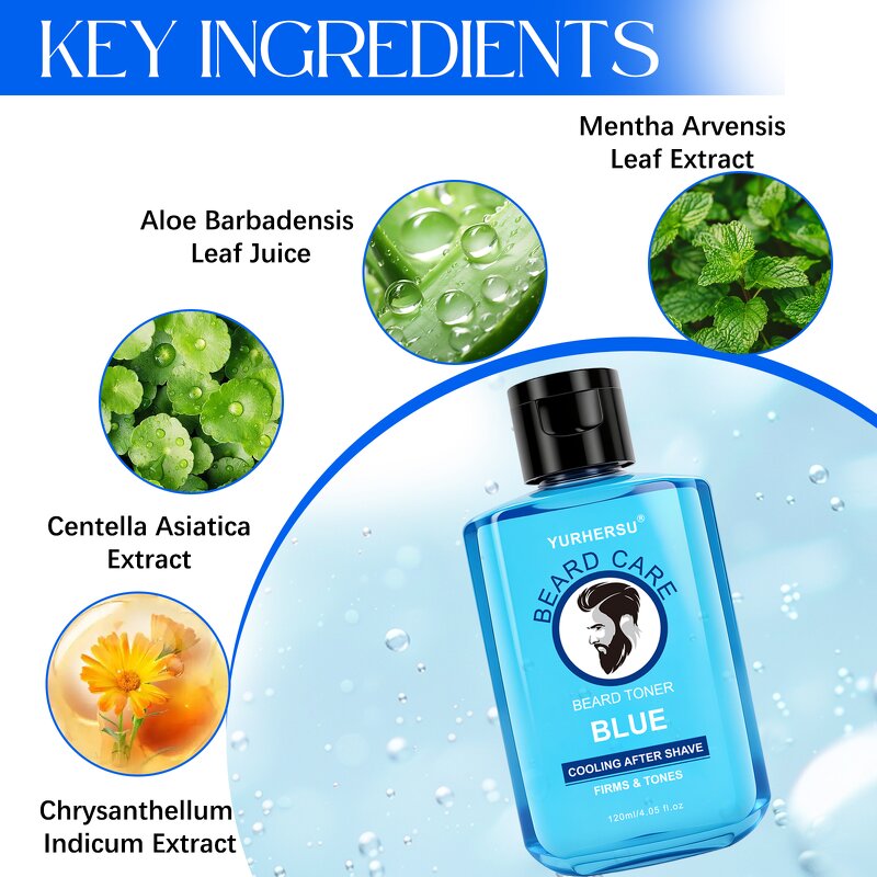 After Shave Toner - Manufacturer - Private Label Men Mint Deep Moisturizing Beard Care