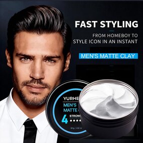 Hair Styling Clay - Manufacturer - Wholesale Men Strong Hold Humidity Resistant Quick-Drying