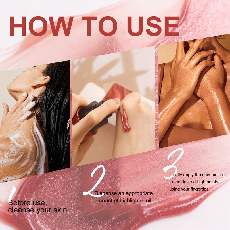 Shimmer Body Oil - Manufacturer - Private Label Fine Pearlescent Glow Lightweight Long-lasting