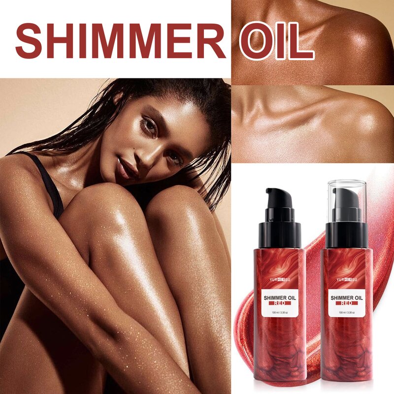 Shimmer Body Oil - Manufacturer - Private Label Fine Pearlescent Glow Lightweight Long-lasting