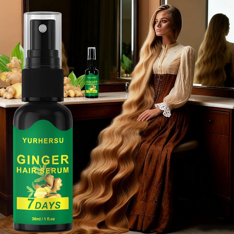 Ginger Hair Serum - Manufacturer - Private Label Root Scalp Nourish Botanical Extracts