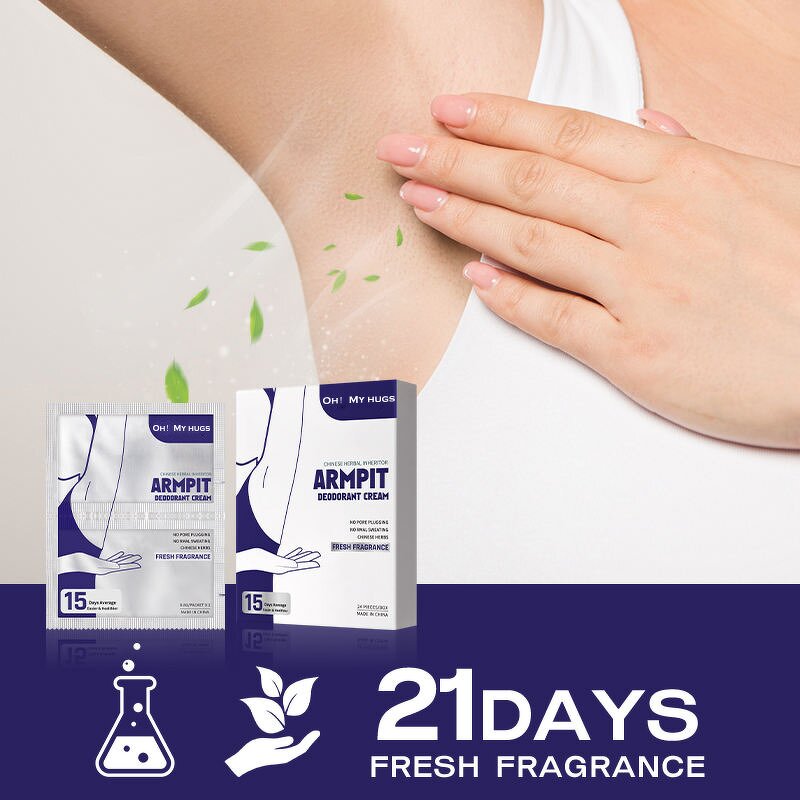 Deodorant Cream - Manufacturer - Wholesale 21 Days Long Lasting Sweat Protection Men Women