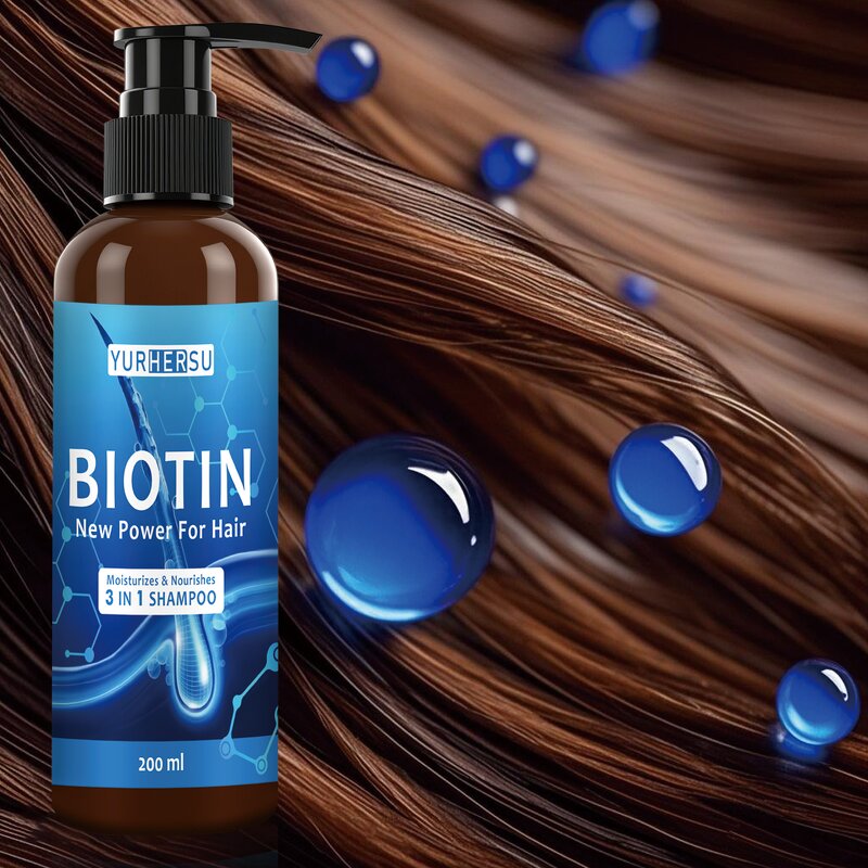 Biotin Shampoo - Manufacturer - 3-in-1 Nourishing Moisturizing Soft Repair Hair Care