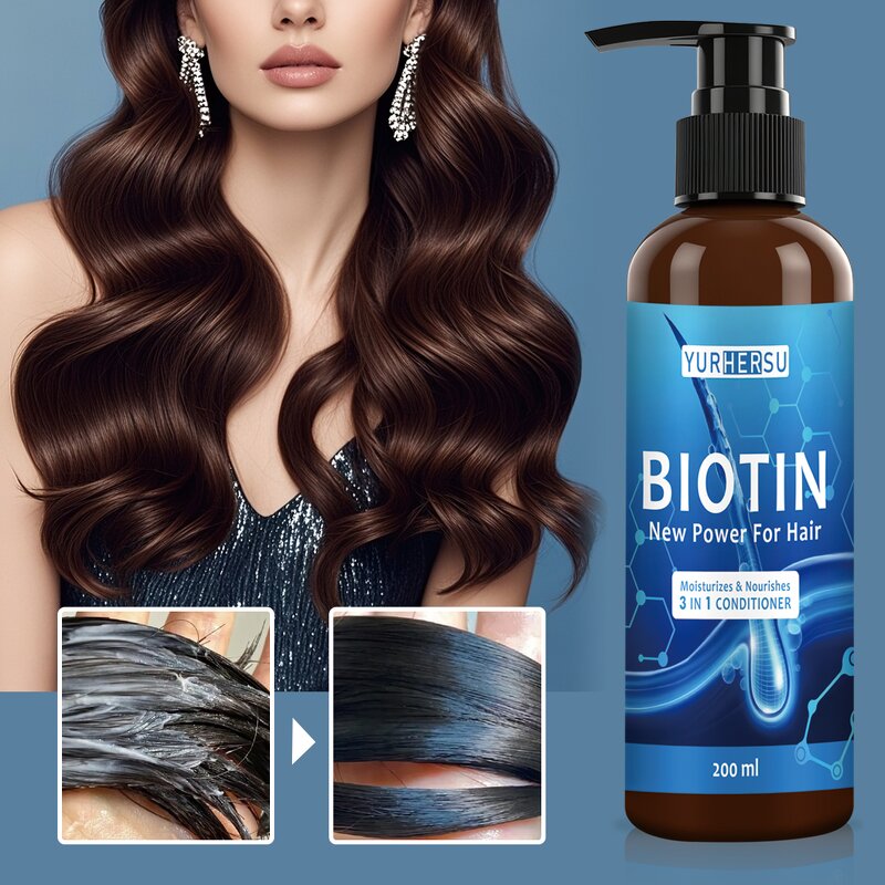 Biotin Conditioner - Manufacturer - 200ml Anti Hair Loss Deep Nourishing Repair Damaged