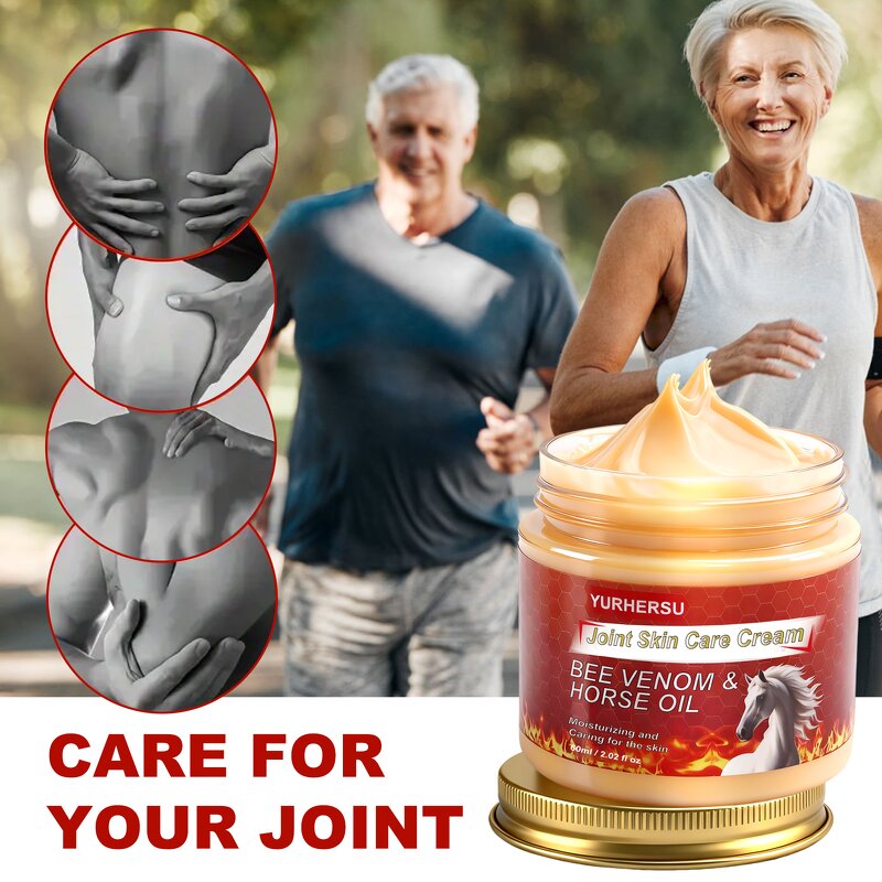 Bee Venom Joint Cream - Manufacturer - Private Label Horse Oil Soothing Lightweight Non-Greasy