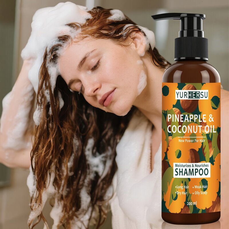 Pineapple Coconut Shampoo Set - Manufacturer - Anti Hair Loss Chebe Shampoo Conditioner