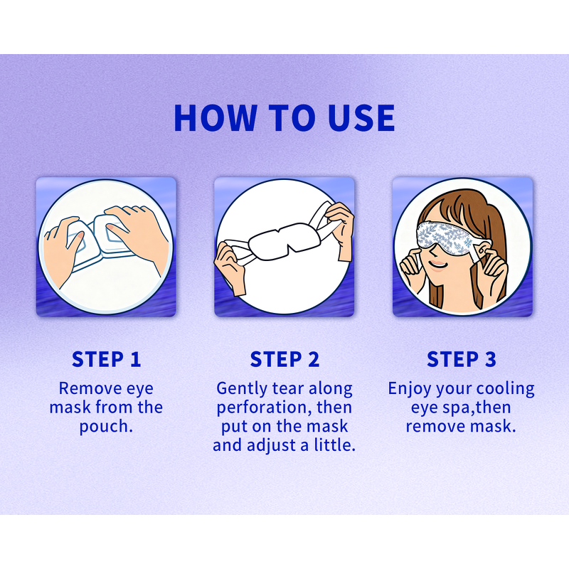 Cooling Eye Mask - Manufacturer - OEM/ODM Compressed Ice Gel Refresh Promote Sleep