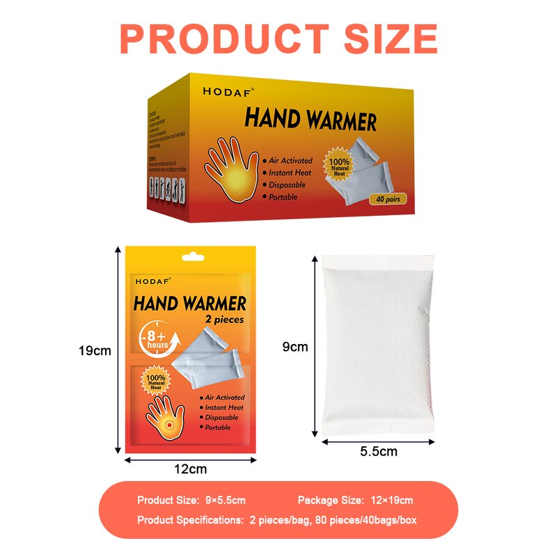 Hand Warmer Pad - Manufacturer - Instant Heat Air-Activated Disposable Portable