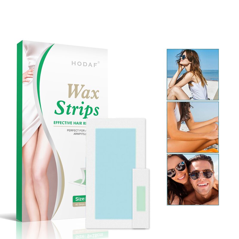 Depilatory Wax Strips - Manufacturer - Legs Bikini Cold Natural Beeswax Easy Use