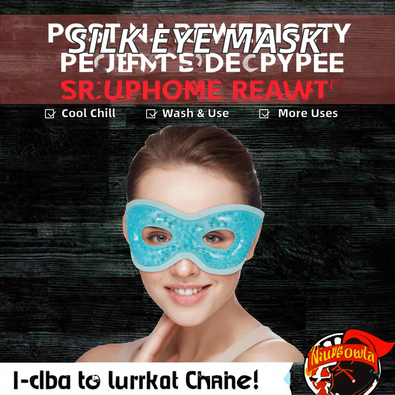 Cooling Eye Mask - Manufacturer - Reusable Cotton 3D Ice Gel Dark Circles OEM