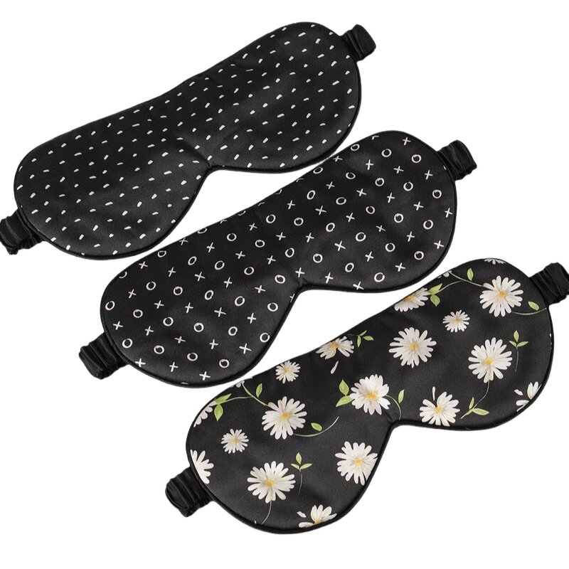 Silk Sleep Eye Mask - Manufacturer - Printed Adjustable Strap Zero Eye Pressure